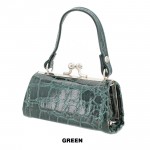 Lipstick Case - Croc Embossed Print - Green Color - 12PCS/PACK - LS-CROC-GN